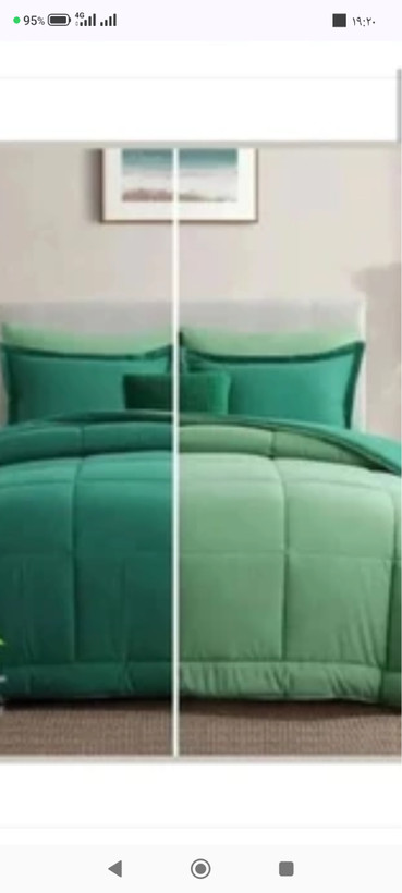 روتختی ۲نفره مدل تک رنگ ساده دورو جنس پارچه میکرو و تنسل
